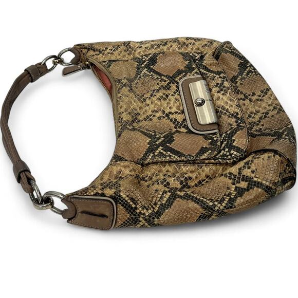 Coach Kristin python-embossed leather hobo handbag - Picture 2 of 10